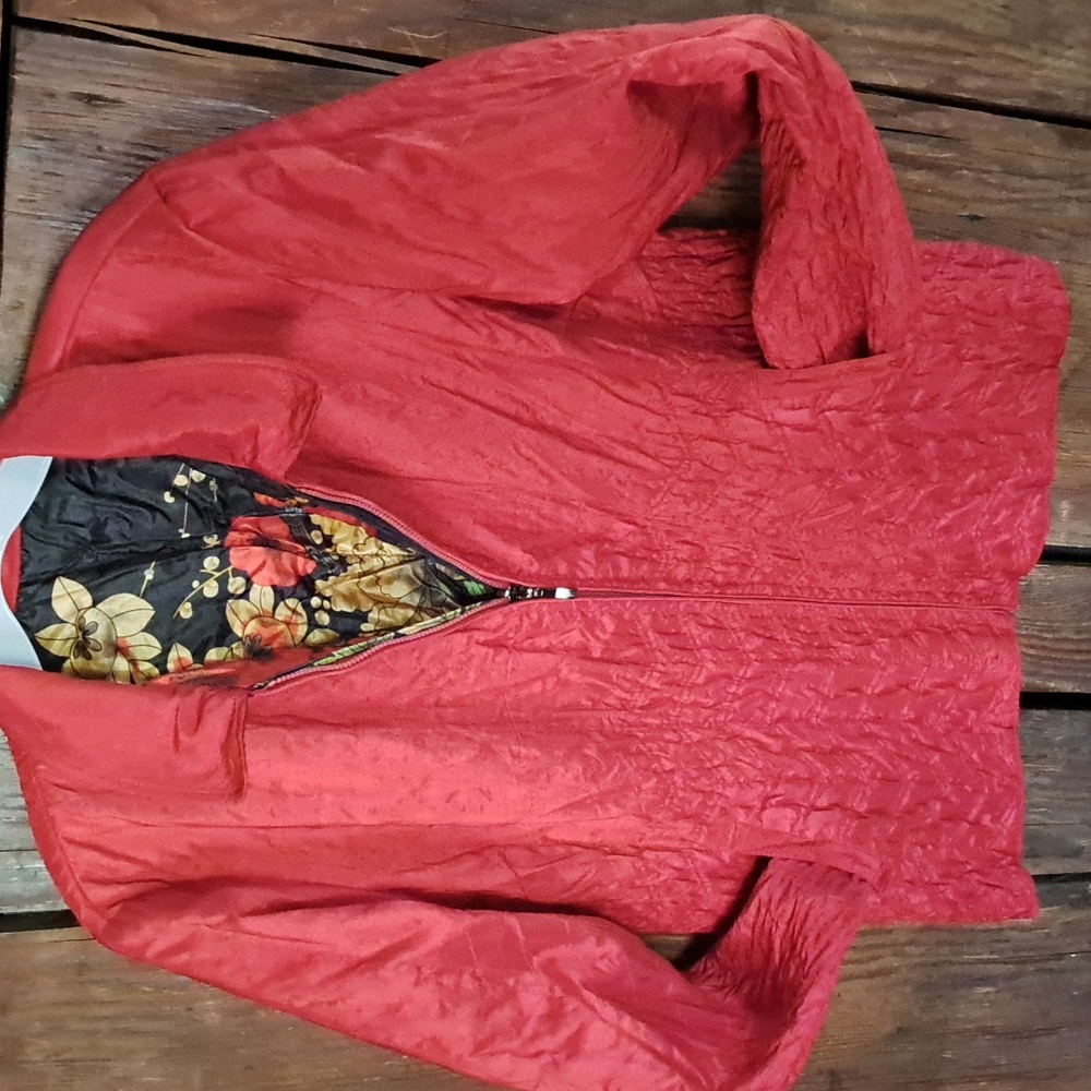 Ubu Reversible Red/Pattern Jacket - image 3